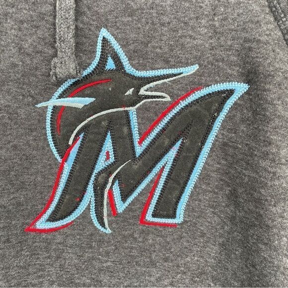 ~Stitches MLB Men's Miami Marlins Logo Pullover Hood NWT XL - Picture 3 of 7